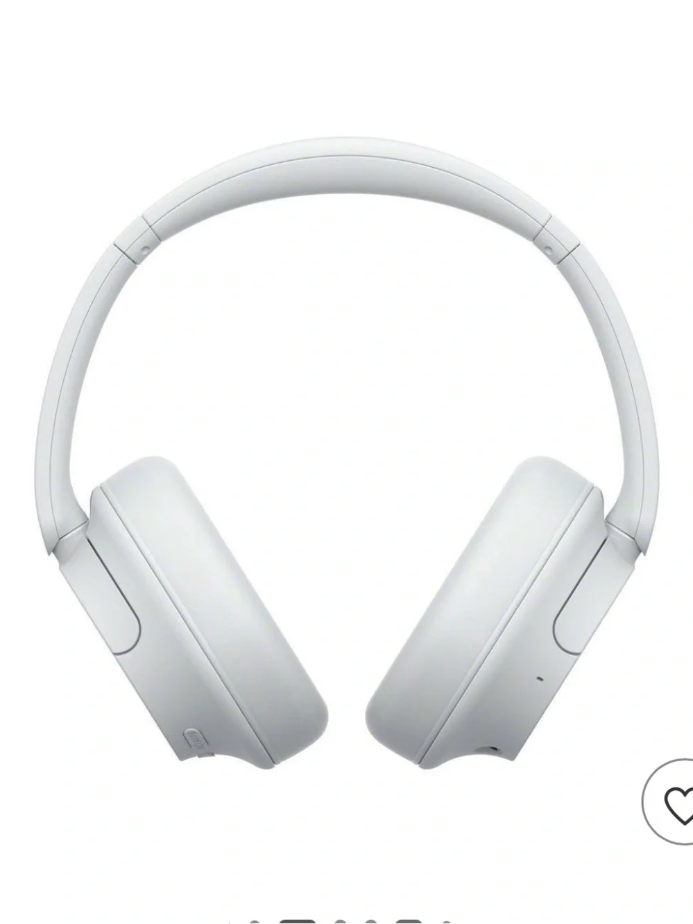 Sony WHCH720N Bluetooth Wireless Noise-Canceling Headphones - White